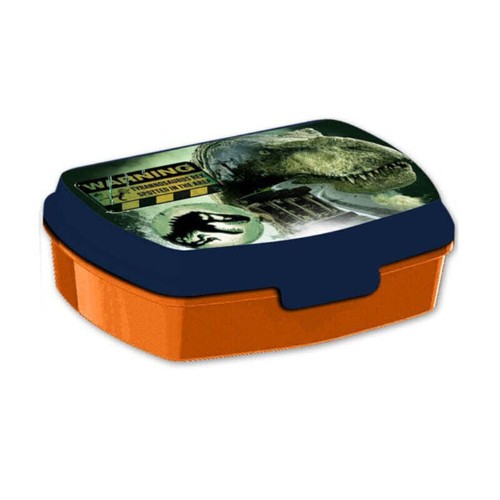 Juego de almuerzo Jurassic World T-Rex 2 piezas lata de pan más botella de aluminio 500 ml - Imagen 2 de 3