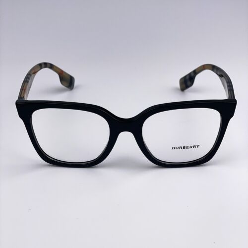 Burberry Women Eyeglasses Black Demo Square BE2347 Evelyn 3942 NEW - Picture 2 of 8