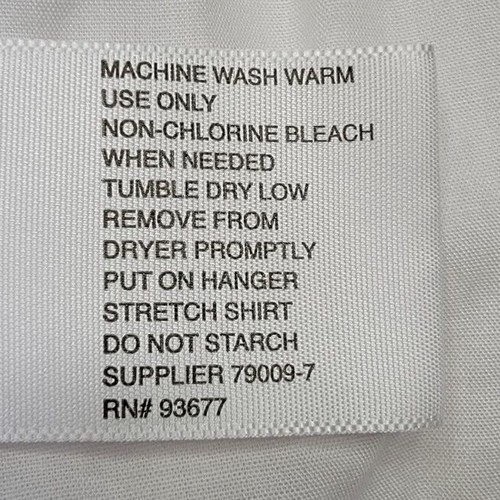 J Ferrar Mens Shirt Size S Small 14/14.5 34/35 White Slim - Picture 11 of 12