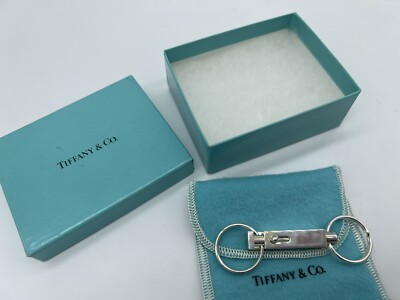 Tiffany & Co Double Valet Sterling Keyring w/ Box & Pouch | eBay