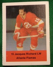 1974-75 Acme Loblaw's Hockey Stamp - Card - Jacques Richard - Flames