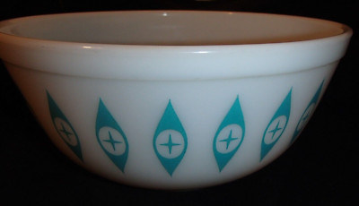 Pyrex - 米軍 実物 OLD PYREX プレート 海軍② Pyrex Glass Old Orchard Pair 1-1/2 Quart Mixing Bowls 402