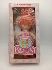 VTG 1982 Knickerbocker Ballerina Rag Doll Pink Dress Ruth J. Morehead NOS Box
