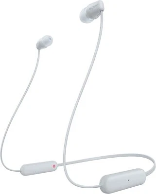 Sony kabellose WI-C100 In-Ear-Kopfhörer, integriertes Mikrofon, Bluetooth), weiß - Bild 1 von 3