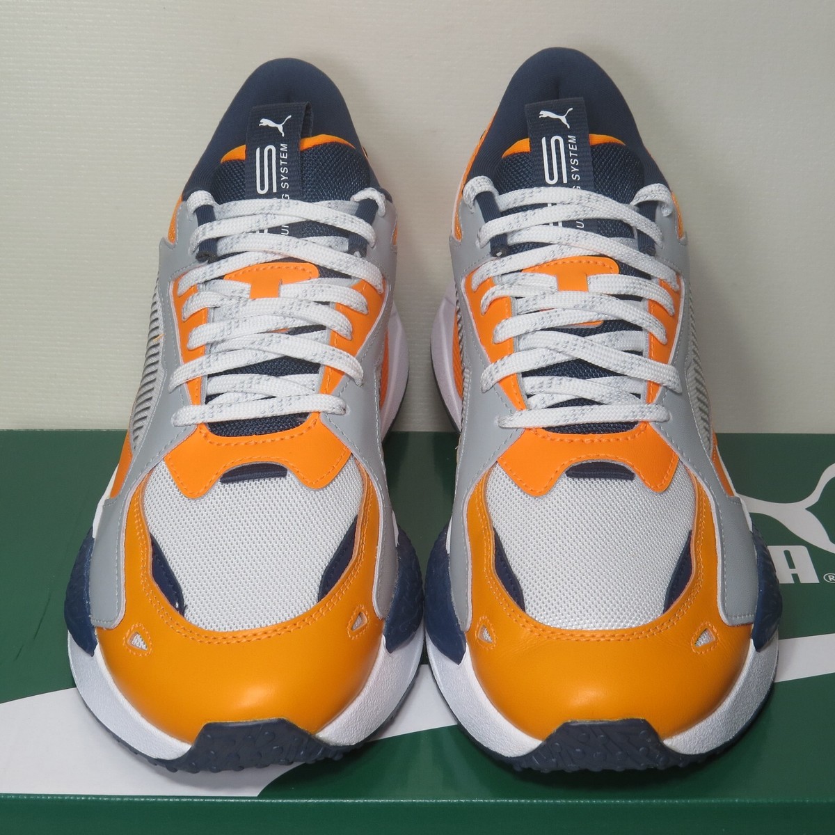 Mens Size 11 PUMA RS-Z Orange Campus Broncos Colorway Sneakers