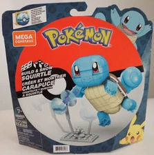 Pokemon Build & Show Squirtle Mega Construx Mattel 199 Piece Set New In Box
