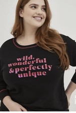 Torrid 2 Wild Wonderful SWEATSHIRT - SUPER SOFT FLEECE PERFECT BLACK size 2x