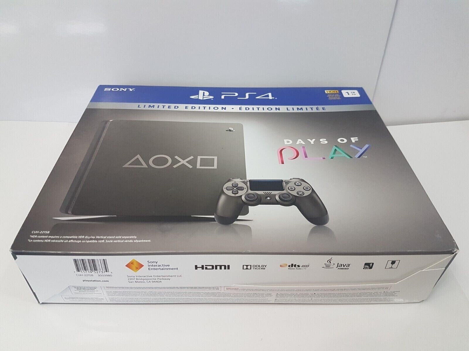 PlayStation 4 Slim 1000GB - Gris - Edición limitada Days of Play