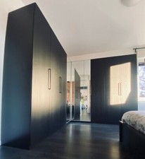 Camera da letto IKEA linea Pax + Malm - Colore marrone-nero - Come Nuova