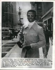1974 Press Photo St Louis Cardinals' Base Stealing King Lou Brock in New York