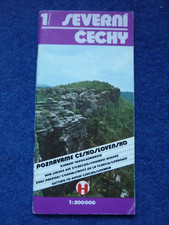 Tschechoslowakei 1988 Karte Verkehrsverzeichnis