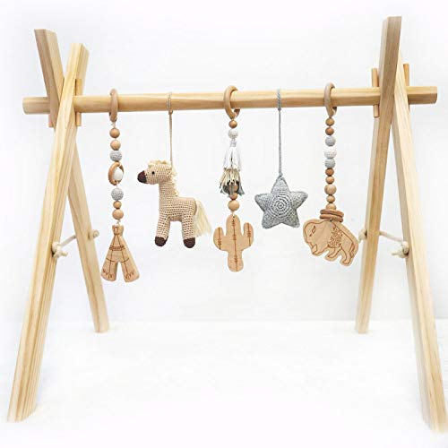 baby wood play gym