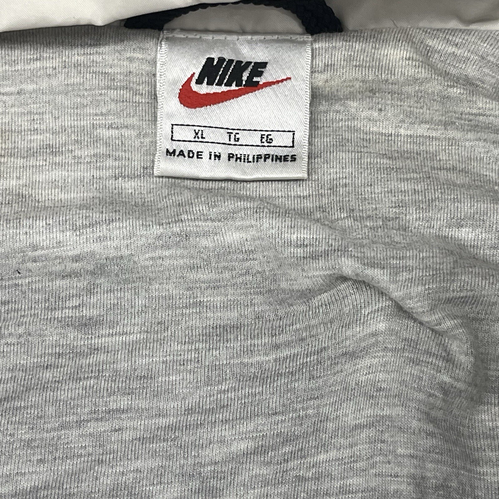 SACAI X NIKE Giacca a vento Nike vintage anni 90 manica lunga foderata full zip verde nero arancione XL