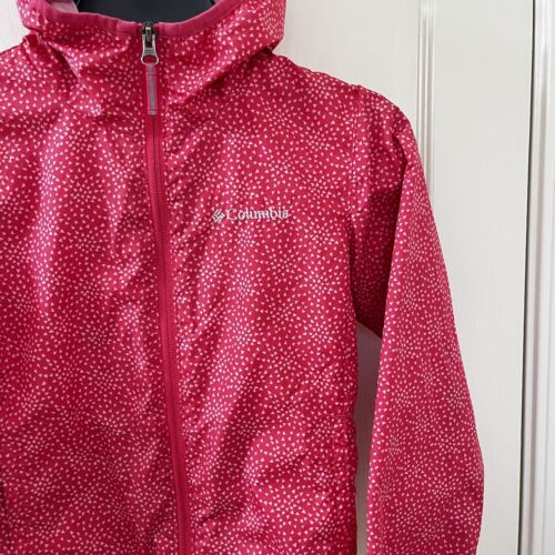 Columbia Kids Pixel Grabber II Wind Rain Jacket Omni-Wick Girls Size Small 8 - Picture 4 of 23