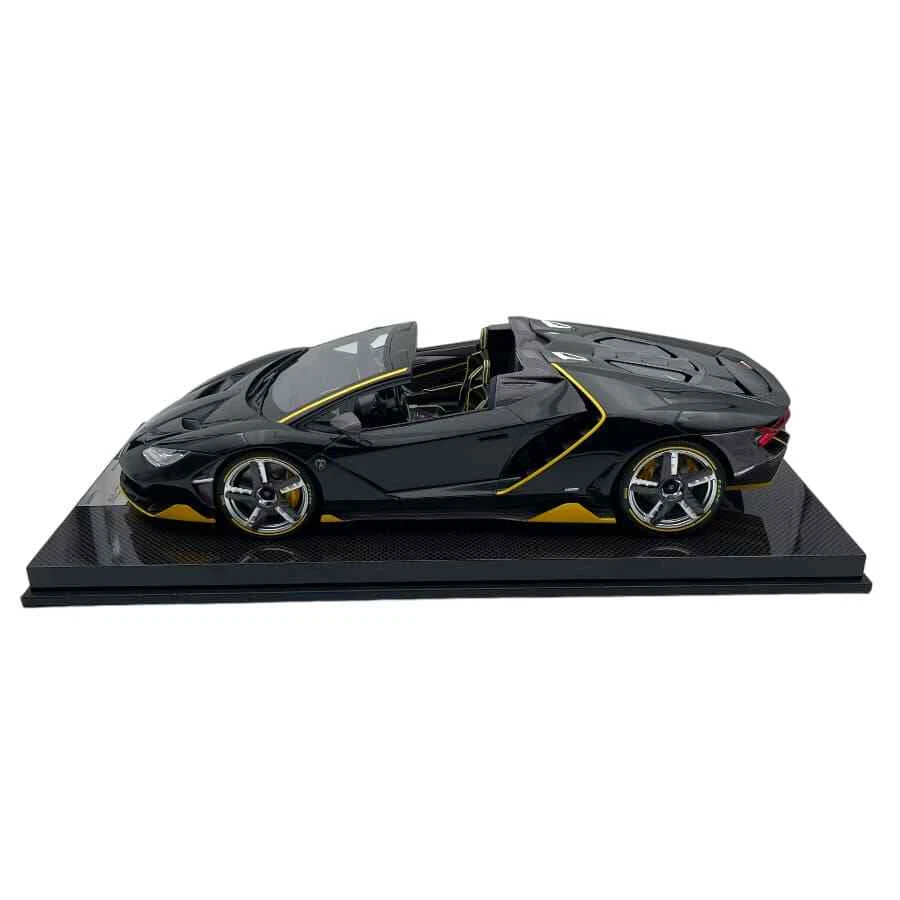 Modellino Auto Looksmart 1/12 Lamborghini Centenario Roadster Black Ltd. 10 pcs - Immagine 3 di 4