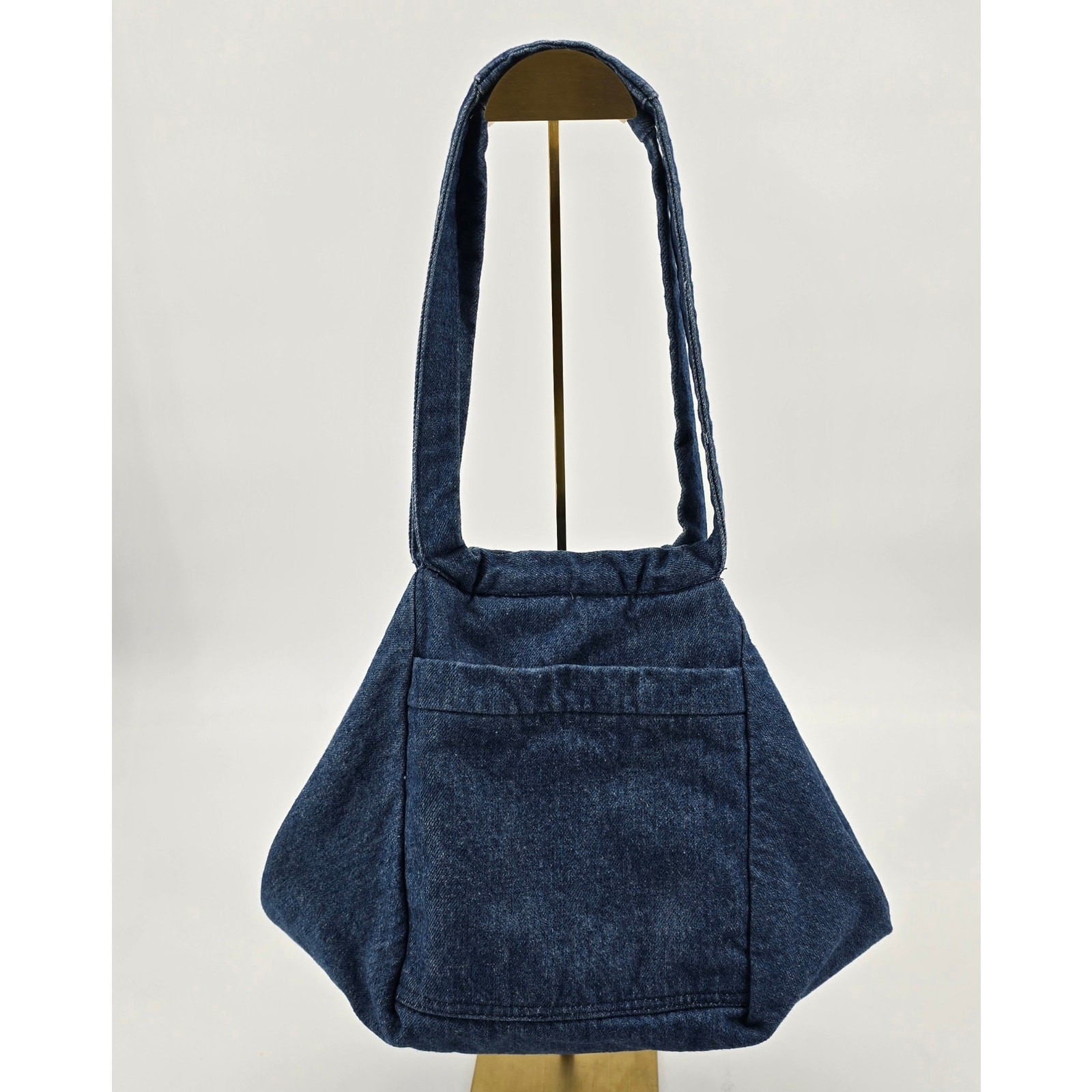 Handmade Cottagecore Denim Patchwork Shoulder Bag… - image 2