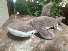 Wildlife Artists Smooth Hammerhead Shark Realistic Plush Stuffed Animal 14  long