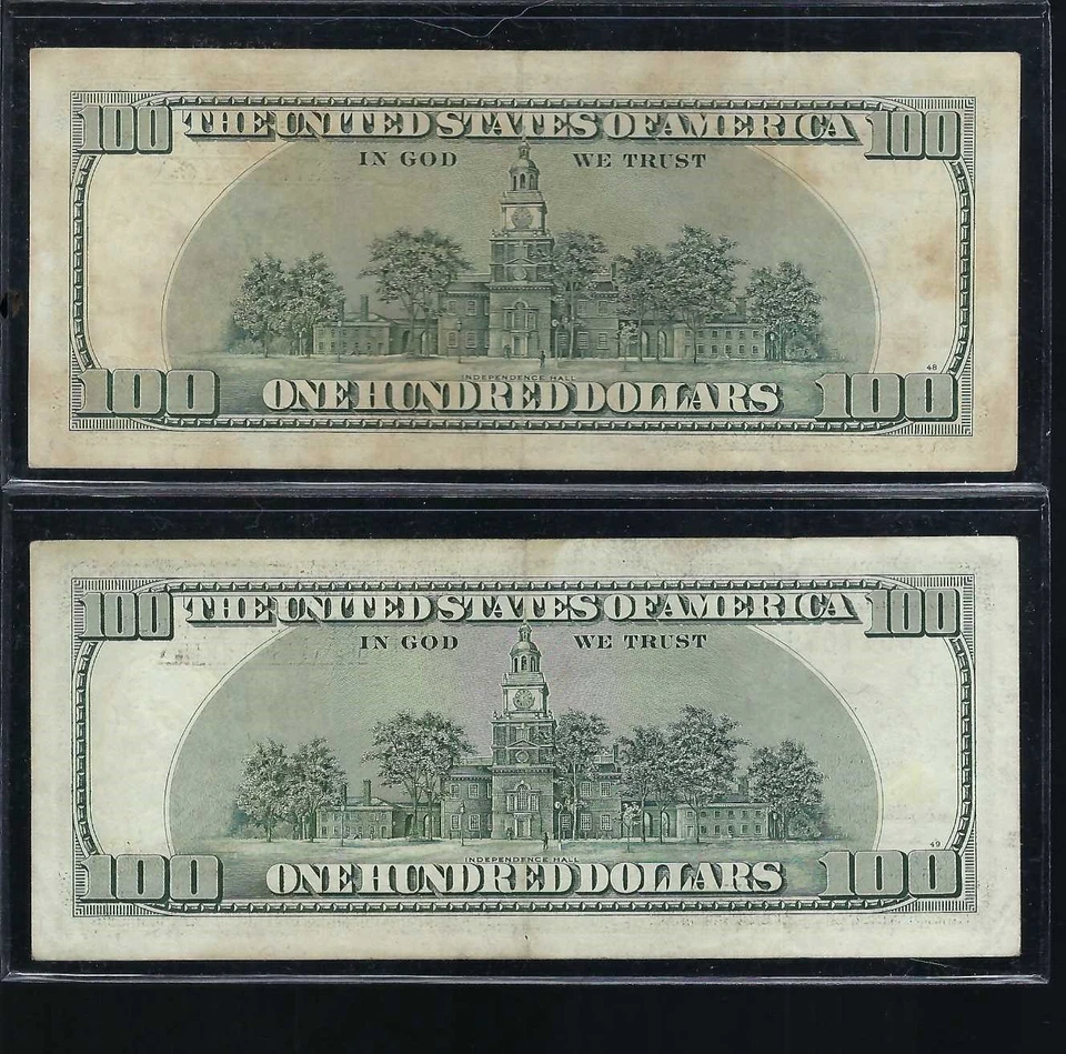 Pair Of 2003 $100 Dollar Star Notes DL/DK Series Low Unique SN 6929 & 0750 - Image 2 of 2
