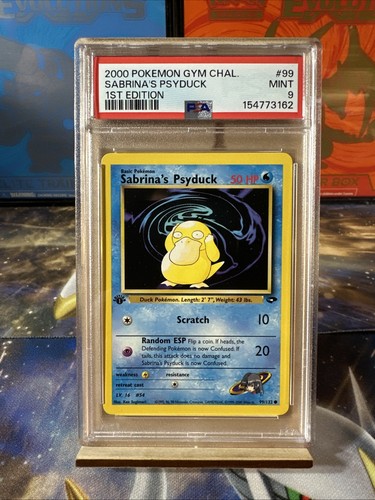 Sabrina's Psyduck (1st Edition) graded PSA 9 for sale on eBay
