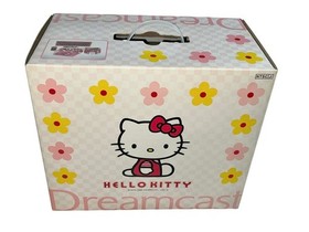 SEGA Dreamcast Hello Kitty Skeleton Pink Console 100V Tested Used Japan