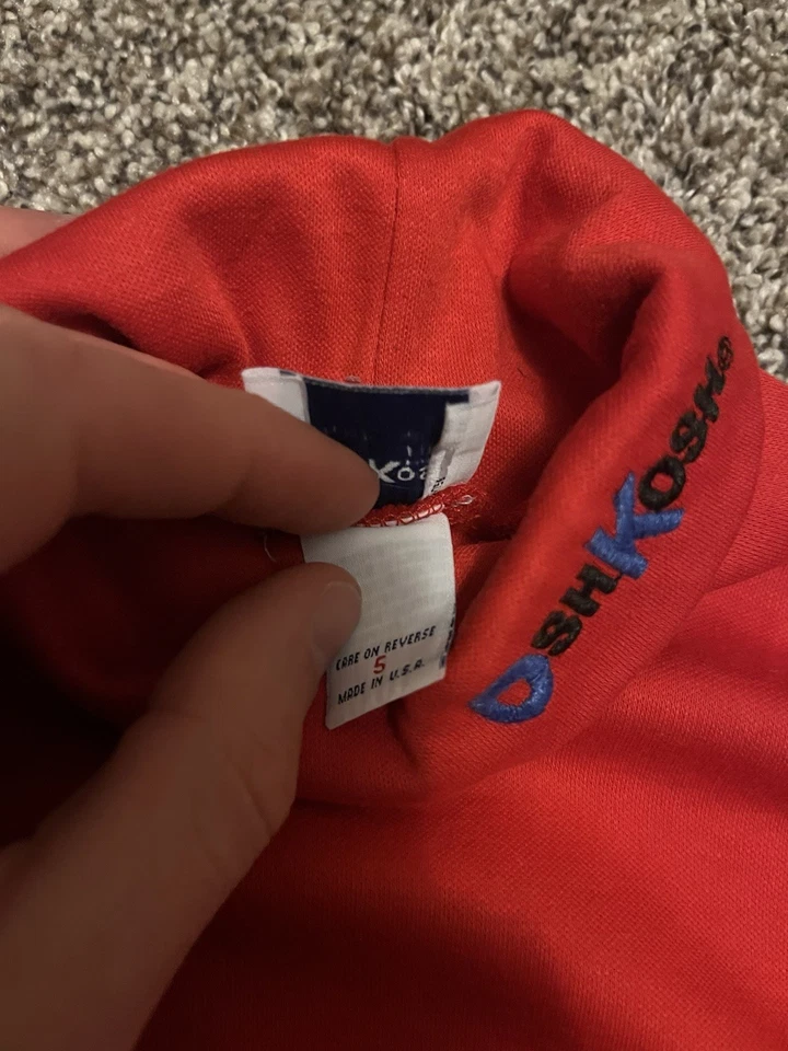 Vintage OshKosh Rojo Cuello Alto Manga Azul Bordada Talla 5 EE. UU. 90s Colorblock Foto 4 de 4