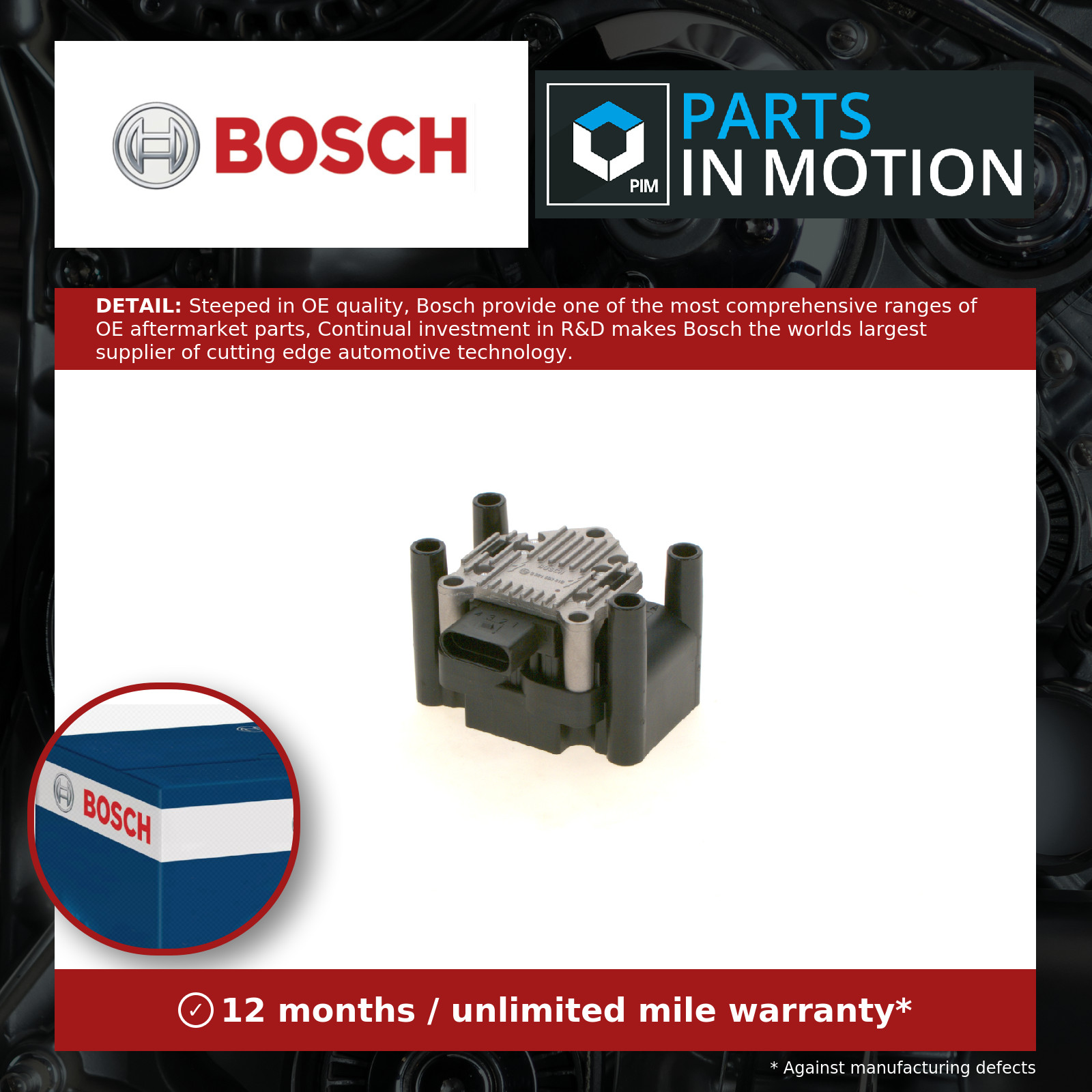 Ignition Coil fits AUDI Bosch 032905106B 032905106E 032905106F Quality New - Image 11