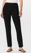 Quince Ultra-Stretch Ponte Straight Leg Pants-Black XL- Inseam 28