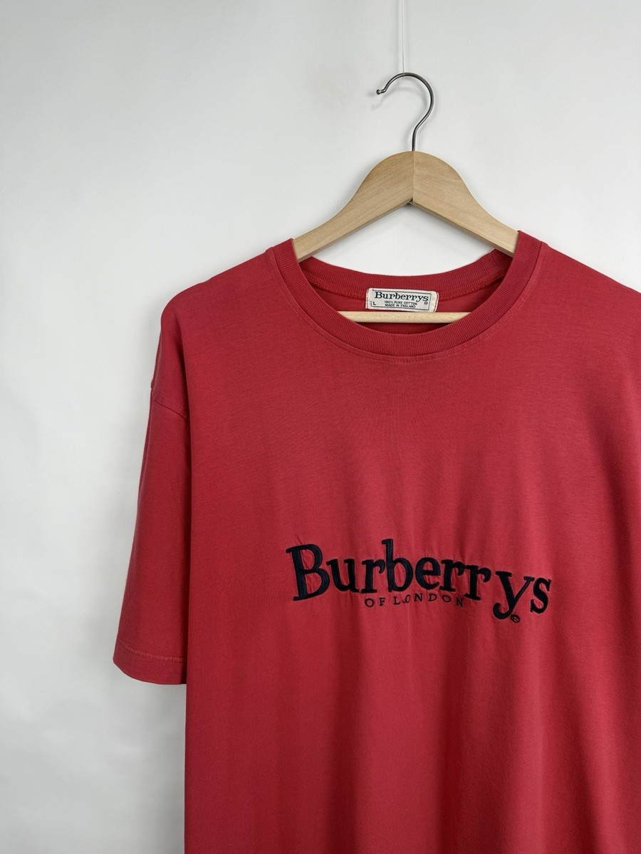 🇬🇧 Vintage 90s Burberry London T-Shirt Retro Rare Y2K Size L | eBay