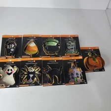 Celebrate It Halloween Cookie Cutter 10 Piece Set Lot Punkin Cat Spider Ghost 