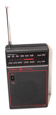 general electric ge am fm radio 7-2582g handheld