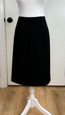 Calvin Klein Women's Black Straight Cut Pencil Skirt Knee Length Size 10
