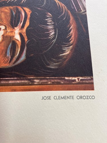 JOSE' CLEMENTE OROZCO "La Katharsis" Vintage Print-1944 Artist From Mexico - Picture 3 of 17