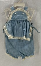 Vintage Carter's Baby Girl Romper w/ Diaper Cover 3 Months to 13lbs Made in USA
