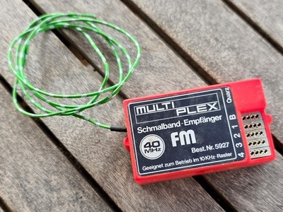 Multiplex FM 4 Kanal Empfänger #5927 - ohne Quarz - Vintage - MPX Europa 40 E