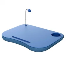 Portable LapTop Desk with Handle and LED Light - Squishy Bottom 19 x 15