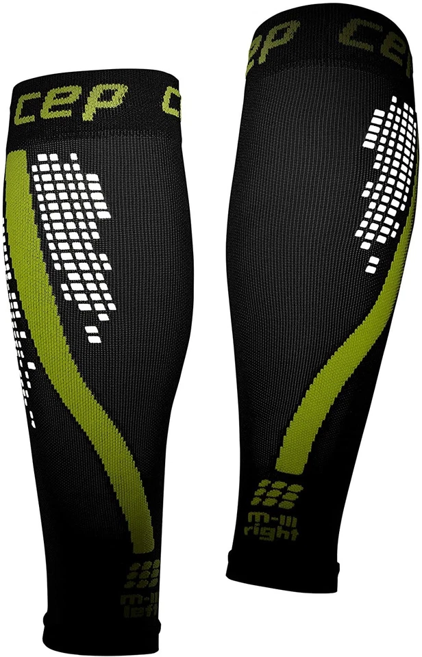 CEP Compression Calf Sleeves Reflective Nighttech Womens - Green - Image 4 of 4
