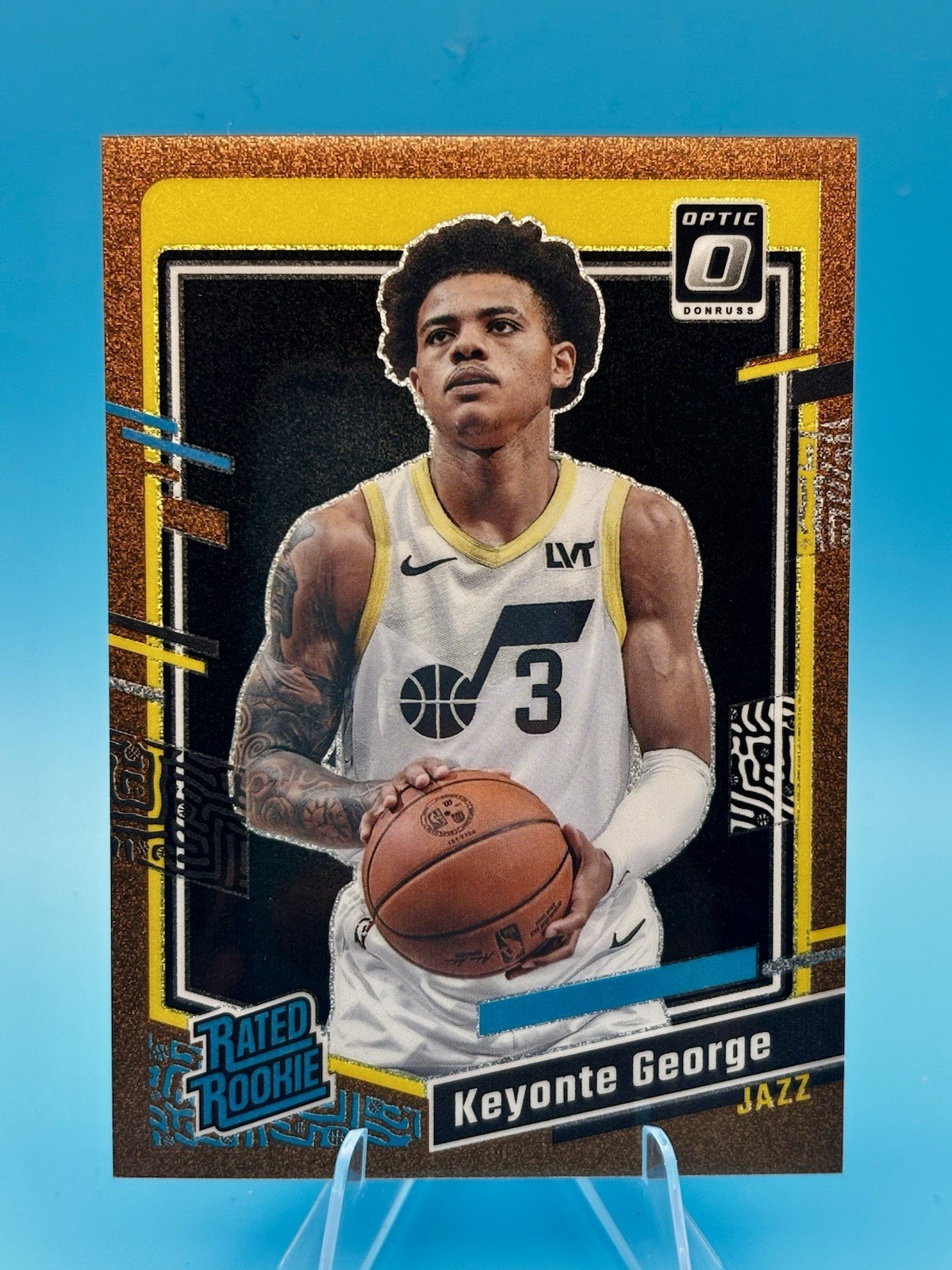 2023-24 Panini Donruss Optic - Keyonte George #223 Copper Glitter Prizm /99 (RC)