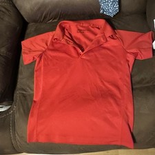 Nike Golf Dri-FIT Boys Red Short Sleeve Polo Shirt Size XS Kids Golf Shirt