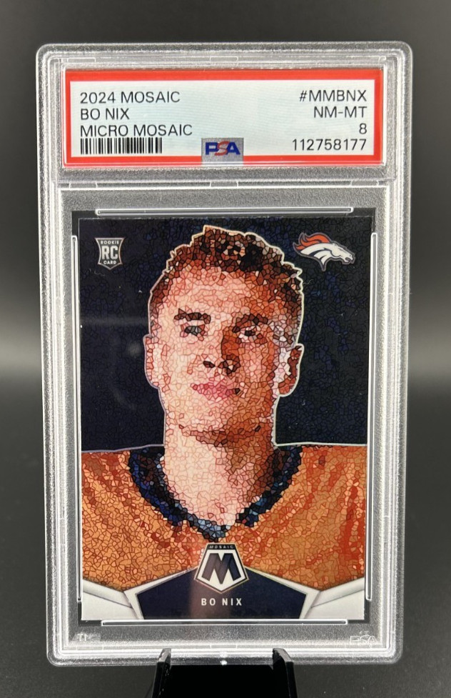 2024 Panini Mosaic BO NIX Rookie RC Micro Mosaic #MMBNX PSA 8