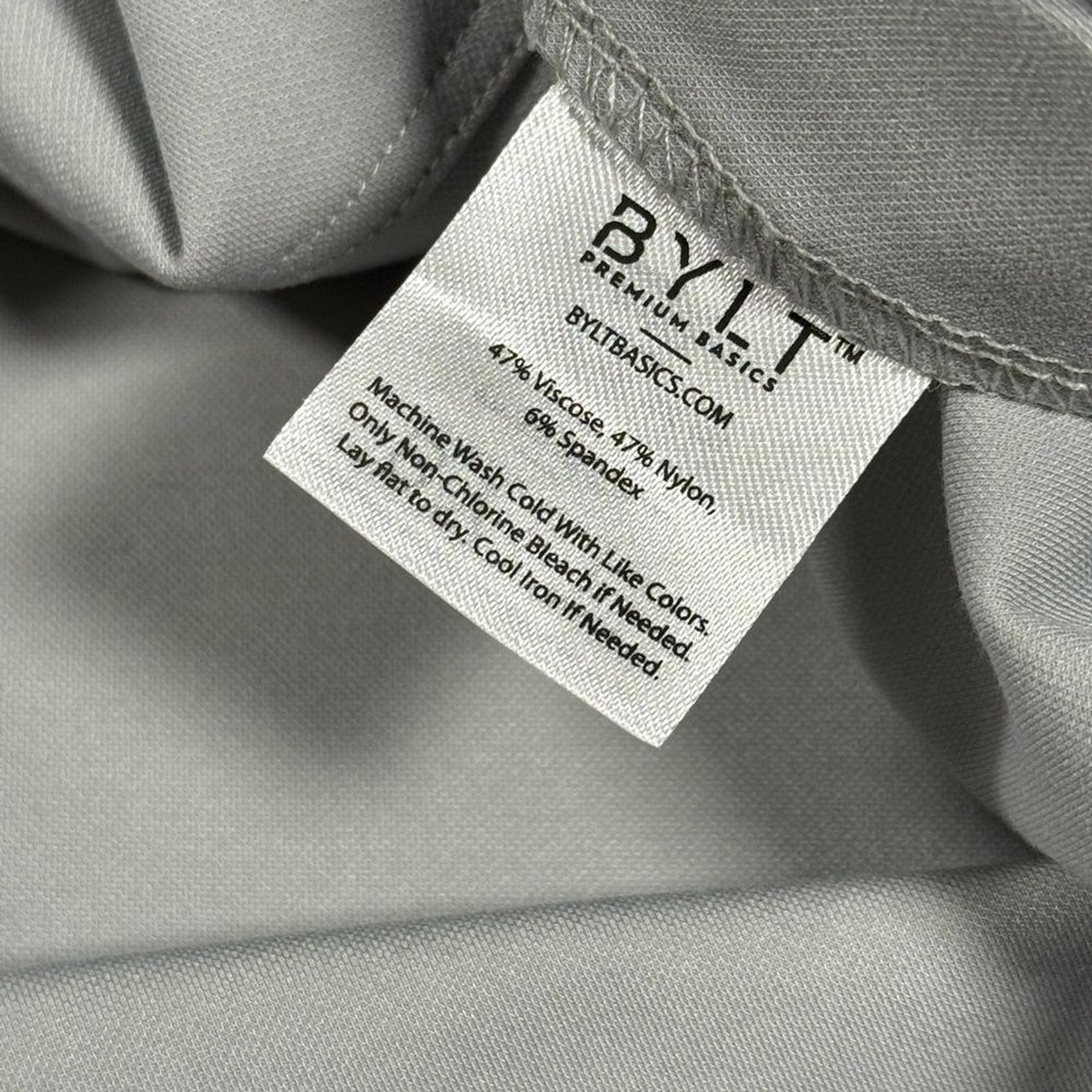 BYLT Premium Basics Elite Fairway Pullover XXL Gray Quarter Snap Performance NWT