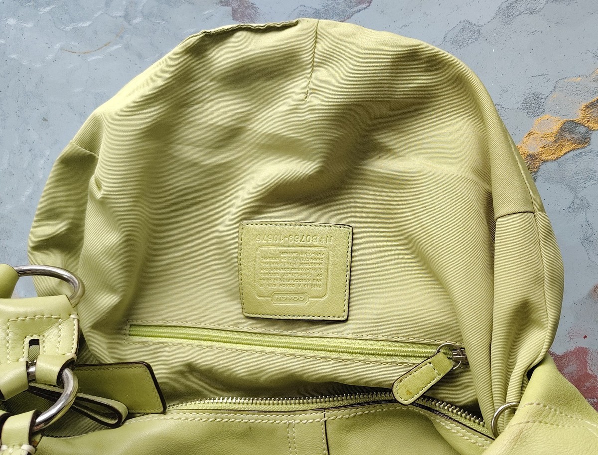 Coach MEDIUM Vintage 15076 Lime Green Y2K Soho Hobo Handbag | eBay