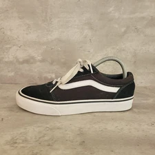 Vans Old Skool Shoes Mens Size 7.5 Skate Sneakers Black Suede Athletic