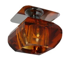 Kristall Einbaustrahler Crystal Spot Einbauleuchten Einbaulampen RETRO Glas BERN