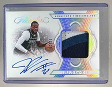 Julius Randle 2024 Panini Flawless Horizontal GU 3 Color Patch Auto /25