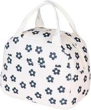 Lunch Bag for Women Men Girl,Large Cute Corduroy Lunch Tote Bags - Reusable Insu