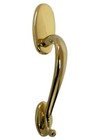 Baldwin 2602.003 Lexington Lifetime Brass-Polished Core Entry Handle with Panel