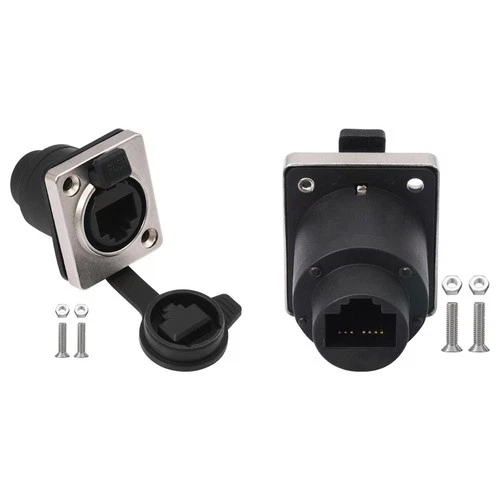 Waterproof D sub RJ Coupler 12.8x10.9x0.9inch Accessory Female to Female