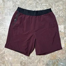 Ten Thousand Shorts Mens Medium The Interval Short 7” Red Running Gym