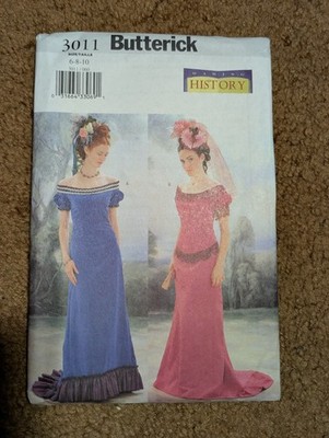 Butterick 3011 Pattern Making History Edwardian Dress Size 6-10 Theatre Costume