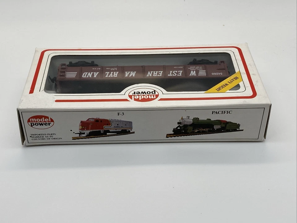 HO Scale Model Power 40' Gondola, Estern Maryland, Brown # 54260 - Image 4 of 4